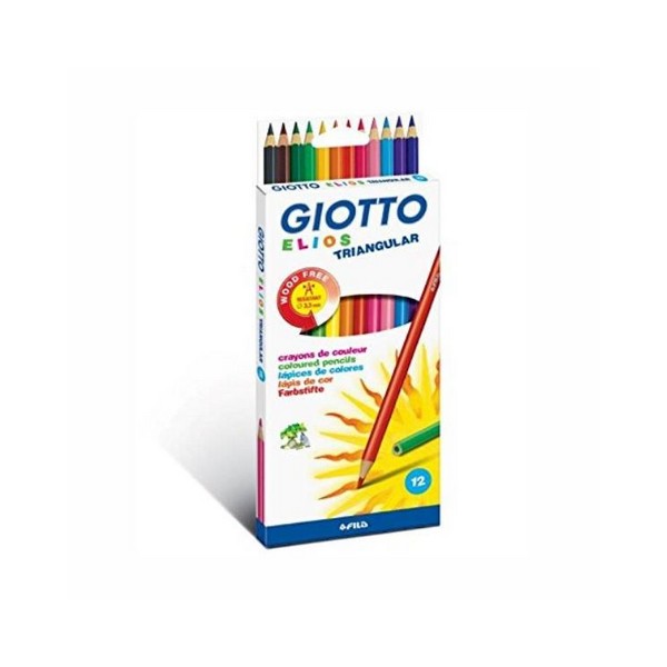 Ξυλομπογιές Giotto Τριγωνικές 12 Χρωμάτων (275800)