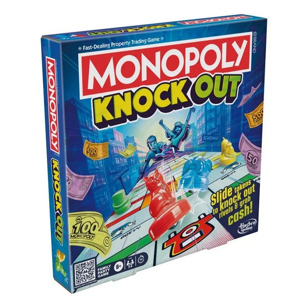 Hasbro Επιτραπέζιο Παιχνίδι Monopoly Knockout (Ελληνική Γλώσσα) (F8995)