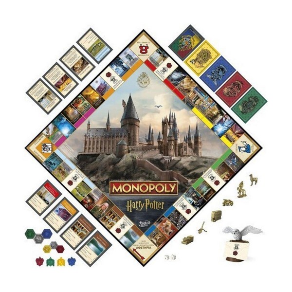 Hasbro Επιτραπέζιο Παιχνίδι Monopoly Harry Potter - A Magical Adventure at Hogwarts (Ελληνική Γλώσσα) (F9422)