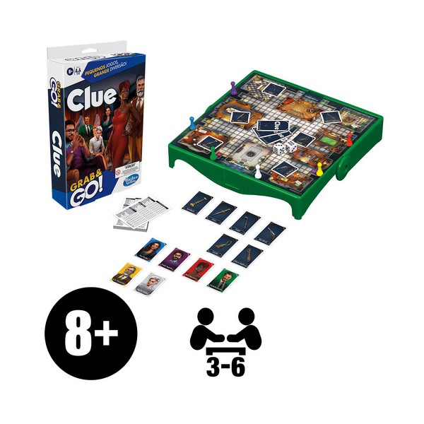 Hasbro Επιτραπέζιο Παιχνίδι Cluedo Grab & Go (F8251)