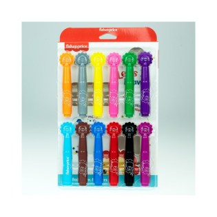 Μαρκαδόροι Lion Fisher Price Ηλικίας 2+ με 12 Χρώματα (321-00007)