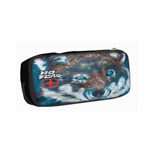 Σχολική Κασετίνα Οβάλ Back Me Up No Fear Fluo Wolf (347-70141)