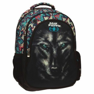No Fear Σχολική Τσάντα Πλάτης Black Wolf  (348-02031) 2024