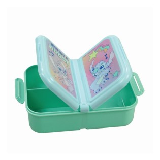 Φαγητοδοχείο Πλαστικό Gim με 3 Χωρίσματα Stitch (552-04262)