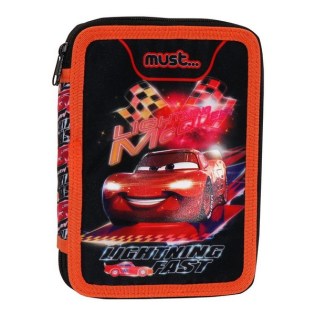 Cars Lighting Fast Κασετίνα Διπλή Γεμάτη Must (563490)