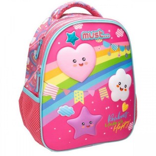 ΤΣΑΝΤΑ ΠΛΑΤΗΣ MUST ΝΗΠΙΟΥ 27Χ10Χ31 2ΘΗΚΕΣ SOFT RAINBOW 584593