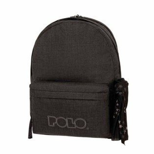 POLO Σχολική Τσάντα Πλάτης Double Scarf Jean Style (901-235-2101) 2025