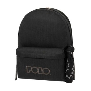 POLO Σχολική Τσάντα Πλάτης Double Scarf Jean Style (901-235-5001) 2025