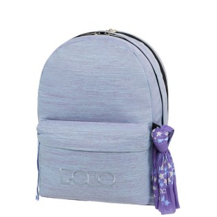 POLO Σχολική Τσάντα Πλάτης Double Scarf Jean Style (901-235-5502) 2025