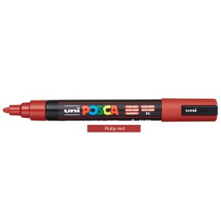 Uni Posca Μαρκαδόρος Ζωγραφικής PC-5M 56 Ruby Red