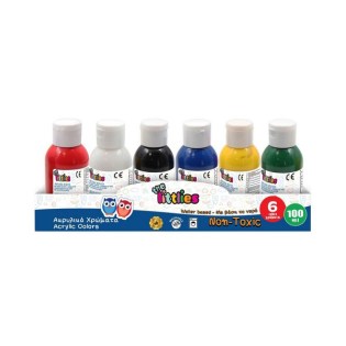 Ακρυλικά Χρώματα The Littlies 100 ml 6 Χρώματα (646908)