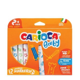 Carioca Baby Jumbo Μαρκαδόροι Ζωγραφικής Χονδροί Νηπίου 14 Χρώματα (Πλένομενοι)