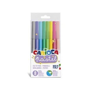 Carioca Pastell Μαρκαδόροι Ζωγραφικής 8 Χρώματα (Πλενόμενοι)