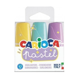 Carioca Σετ Μίνι Υπογραμμιστές Pastel 3τμχ (43168)