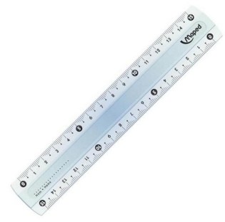 Χάρακας Maped Cristal 146 Διαφανής 15cm (146507)