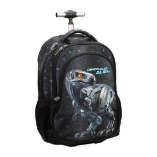 Dinosaur Alien Τσάντα Δημοτικού Τρόλεϊ Back me Up (357-27074) 2025