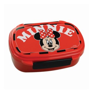 Δοχείο Φαγητού Minnie με Κουτάλι και Πιρούνι Gim (553-05276)