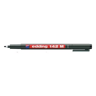 Edding 142M Ανεξίτηλος Μαρκαδόρος με Στρογγυλή Μύτη 1mm Μαύρο (142m-001)