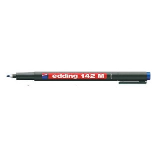 Edding 142M Ανεξίτηλος Μαρκαδόρος με Στρογγυλή Μύτη 1mm Μπλε (142m-003)