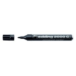 Edding 2000C Ανεξίτηλος Μαρκαδόρος Στρογγυλή Μύτη 1,5-3mm Μαύρο (01.2000C/1)