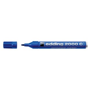 Edding 2000C Ανεξίτηλος Μαρκαδόρος Στρογγυλή Μύτη 1,5-3mm Μπλε (01.2000C/3)