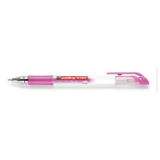 Edding 2185 Στυλό Gel Roller με Καπάκι 0.7mm Ροζ Μεταλλικό (2185-079)