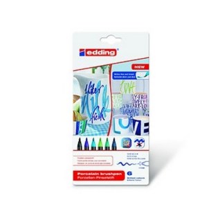 Edding 4200 Μαρκαδόρος Πορσελάνης Cold Colour 6τεμ (4200-6099)