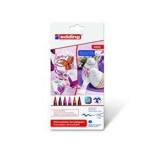 Edding 4200 Μαρκαδόρος Πορσελάνης Warm Colour 6τεμ (4200-6099)