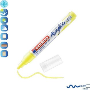 Edding 5100 Ακρυλικός Μαρκαδόρος  2-3mm Fluorescent Yellow (01.5100-065)