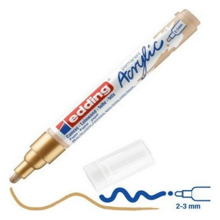 Edding 5100 Ακρυλικός Μαρκαδόρος 2-3mm Gold (01.5100-924)
