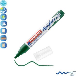 Edding 5100 Ακρυλικός Μαρκαδόρος 2-3mm Moss Green (01.5100-904)
