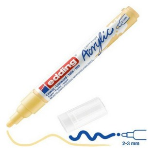 Edding 5100 Ακρυλικός Μαρκαδόρος 2-3mm Pastel Yellow (01.5100-915)