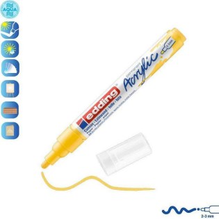 Edding 5100 Ακρυλικός Μαρκαδόρος 2-3mm Traffic Yellow (01.5100-905)