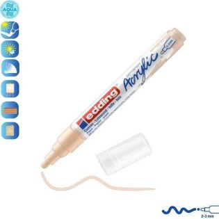 Edding 5100 Ακρυλικός Μαρκαδόρος 2-3mm Warm Beige (01.5100-255)