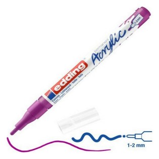 Edding 5300 Ακρυλικός Μαρκαδόρος 1-2mm Berry (01.5300-910)