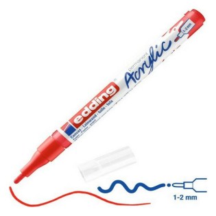 Edding 5300 Ακρυλικός Μαρκαδόρος 1-2mm Traffic Red (01.5300-902)