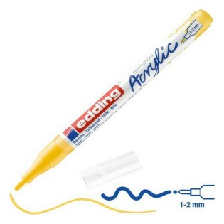 Edding 5300 Ακρυλικός Μαρκαδόρος 1-2mm Traffic Yellow  (01.5300-905)
