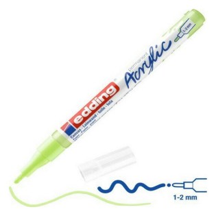 Edding 5300 Ακρυλικός Μαρκαδόρος 1-2mm Yellow Green (01.5300-927)