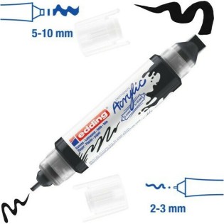 Edding 5400 Ακρυλικός Μαρκαδόρος 3D 2-3mm/5-10mm Black (01.5400-901)