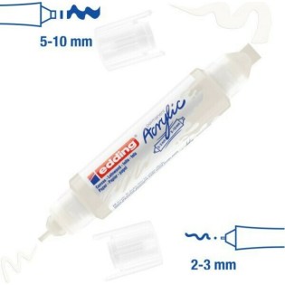 Edding 5400 Ακρυλικός Μαρκαδόρος 3D 2-3mm/5-10mm Traffic White (01.5400-922)