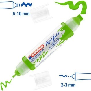 Edding 5400 Ακρυλικός Μαρκαδόρος 3D 2-3mm/5-10mm Yellow Green (01.5400-927)