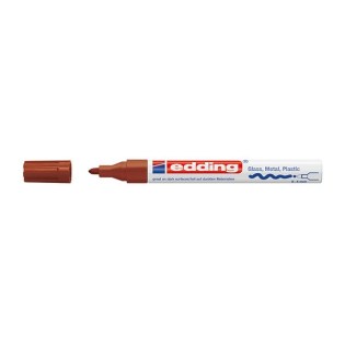 Edding 750 Ανεξίτηλος Μαρκαδόρος Στρογγυλή Μύτη 2-4mm Καφέ (EDD4-750007)