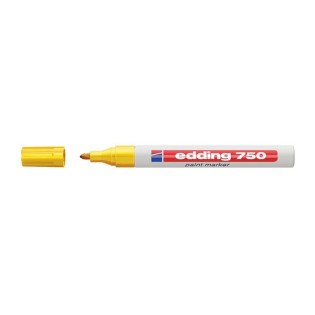 Edding 750 Ανεξίτηλος Μαρκαδόρος Στρογγυλή Μύτη 2-4mm Κίτρινο (EDD4-750005)