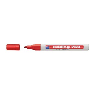 Edding 750 Ανεξίτηλος Μαρκαδόρος Στρογγυλή Μύτη 2-4mm Κόκκινο (EDD4-750002)