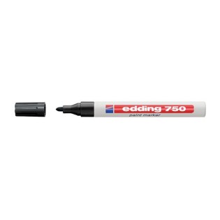 Edding 750 Ανεξίτηλος Μαρκαδόρος Στρογγυλή Μύτη 2-4mm Μαύρο (EDD4-750001)