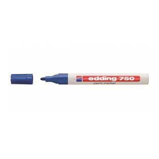 Edding 750 Ανεξίτηλος Μαρκαδόρος Στρογγυλή Μύτη 2-4mm Μπλε (EDD4-750003)