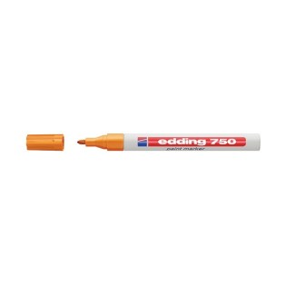 Edding 750 Ανεξίτηλος Μαρκαδόρος Στρογγυλή Μύτη 2-4mm Πορτοκαλί (EDD4-750006)