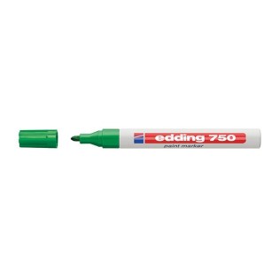 Edding 750 Ανεξίτηλος Μαρκαδόρος Στρογγυλή Μύτη 2-4mm Πράσινο (EDD4-750004)