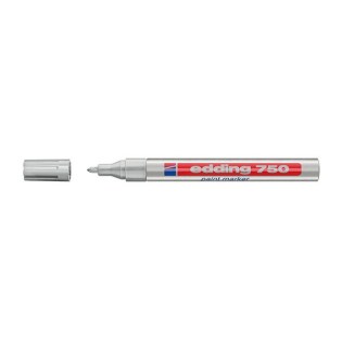 Edding 750 Ανεξίτηλος Μαρκαδόρος Στρογγυλή Μύτη 2-4mm Ασημί (EDD4-750054)