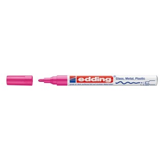 Edding 751 Ανεξίτηλος Μαρκαδόρος Στρογγυλή Μύτη 1-2mm Ροζ (01.751-009)